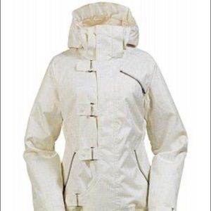 Burton Dream Snowboarding White Jacket Chinese